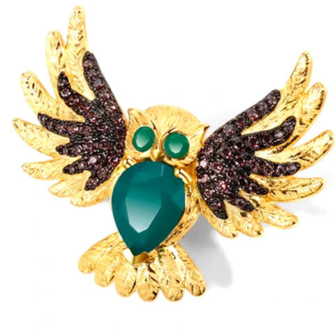 Supreme Elegance Owl Brooch