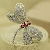 Eternal Happiness Dragonfly Brooch