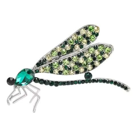 Green Winged Goddess Dragonfly Brooch