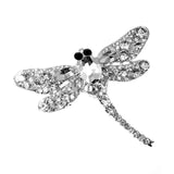 White celestial fairy dragonfly brooch