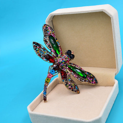 Thousand Colors Dragonfly Brooch