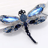 Sensual Crystal Dragonfly Brooch