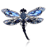 Sensual Crystal Dragonfly Brooch