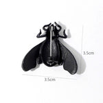 Black Bee Long Wings Brooch