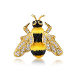 silver wings bee brooch