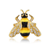 silver wings bee brooch