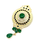 antique mystical sun brooch