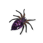 eternal amethyst spider brooch