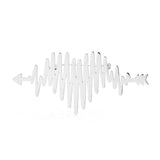 Cardiogram heart brooch