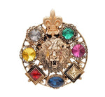 lion head brooch