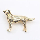 Flaming Dog Brooch