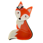 Cartoon Fox Brooch