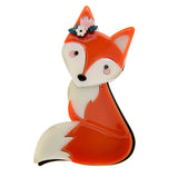 Cartoon Fox Brooch