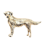 Flaming Dog Brooch