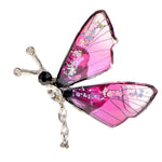 crystal butterfly brooch