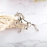 Golden Galloping Horse Brooch