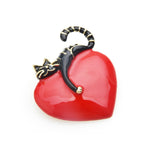 Feline Farniente Heart Brooch