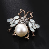Pearl Perfection Bee Brooch