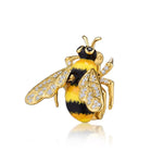 Silver Wings Bee Brooch