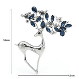 Charming Reindeer Christmas Brooch