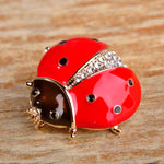 Stealthy Flight Ladybug Brooch