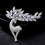 Enchanted Reindeer Christmas Brooch