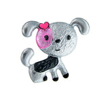 pin-up dog brooch