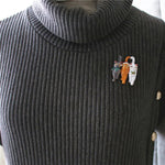 Feline Trio Cat Brooch