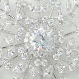 Luxury Silver Snowflake Brooch
