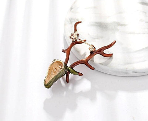 Original Deer Head Brooch