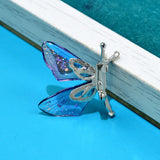 Crystal Butterfly Brooch