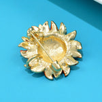 Golden Sunflower Bee Brooch