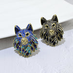 Original Wolf Head Brooch