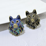 Original Wolf Head Brooch
