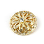 Antique charming sun brooch