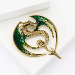 Golden Dragon Brooch