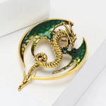 Golden Dragon Brooch
