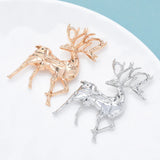 Abstract Reindeer Christmas Brooch