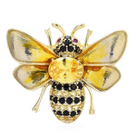 Silver Wings Bee Brooch
