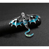 Green Dragon Brooch for Women