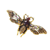 amber bee brooch