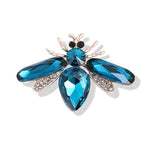 Midnight Blue Bee Brooch