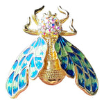 Venetian Blue Bee Brooch
