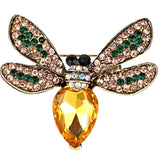 Crystal & Pearl Bee Brooch