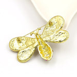 Gold Ornate Bee Brooch