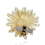 Gold Leaf Bee Brooch