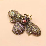 Sparkling Inlay Bee Brooch