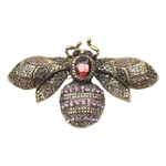 Sparkling Inlay Bee Brooch