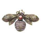 Sparkling Inlay Bee Brooch
