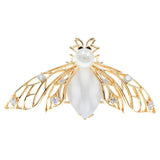 pearly bee brooch